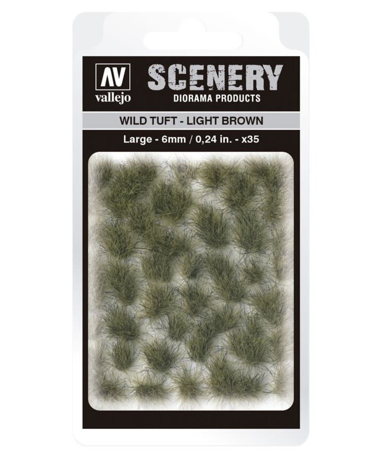 Vallejo Vallejo Scenery SC418: Wild: Tuft Light Brown Large (35)