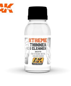 AK Interactive AK470 Xtreme Metal  Xtreme Cleaner & Thinner For Xtreme Metal Colour Range 100ml