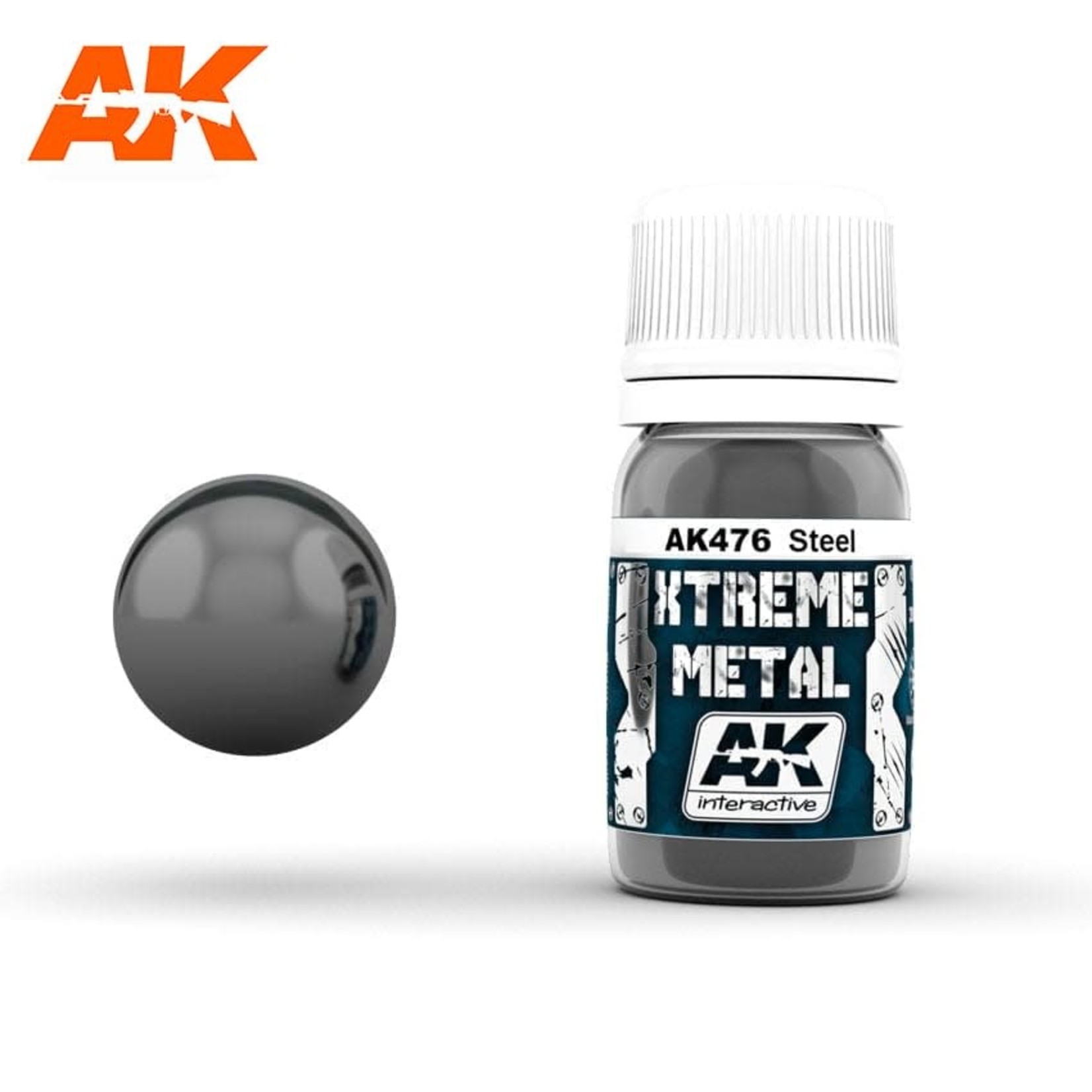 AK Interactive AK476 Xtreme Metal Steel 30ml