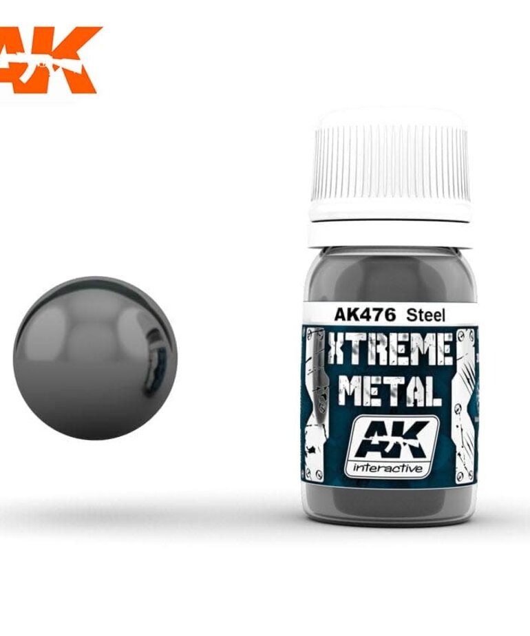 AK Interactive AK476 Xtreme Metal Steel 30ml