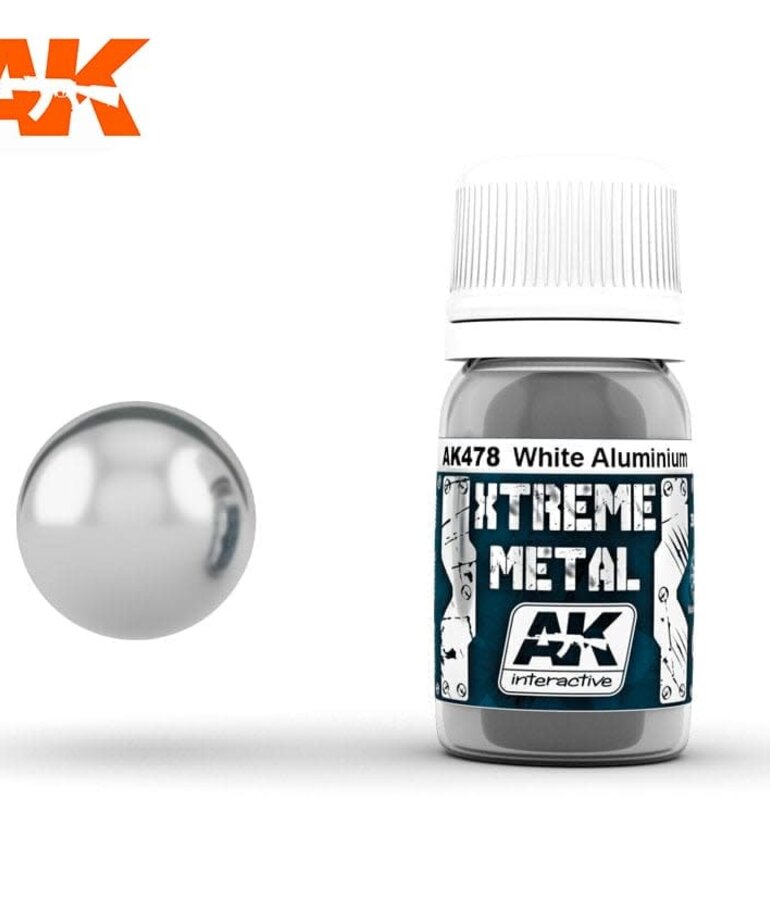 AK Interactive AK478 Xtreme Metal White Aluminium 30ml