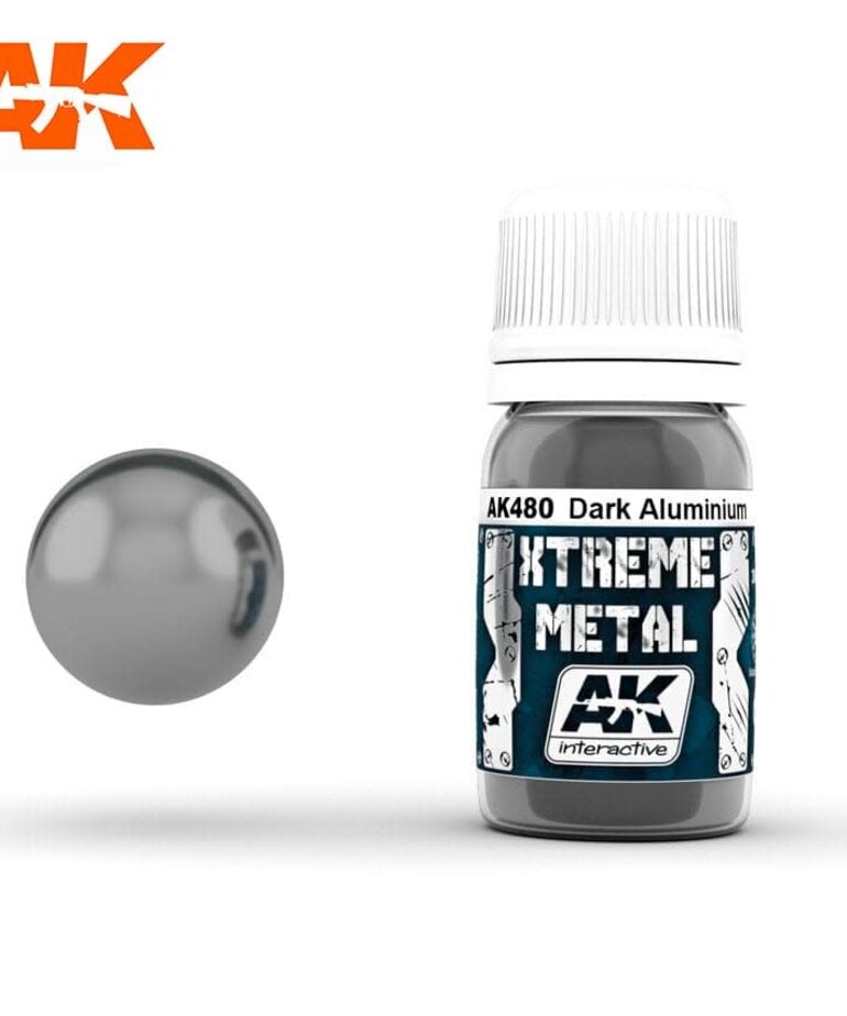 AK Interactive AK480 Xtreme Metal Dark Aluminium 30ml