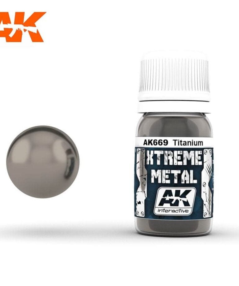 AK Interactive AK669 Xtreme Metal Titanium 30ml