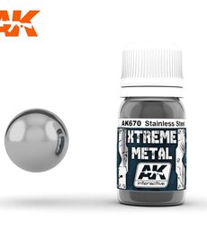 AK Interactive AK670 Xtreme Metal Stainless Steel 30ml