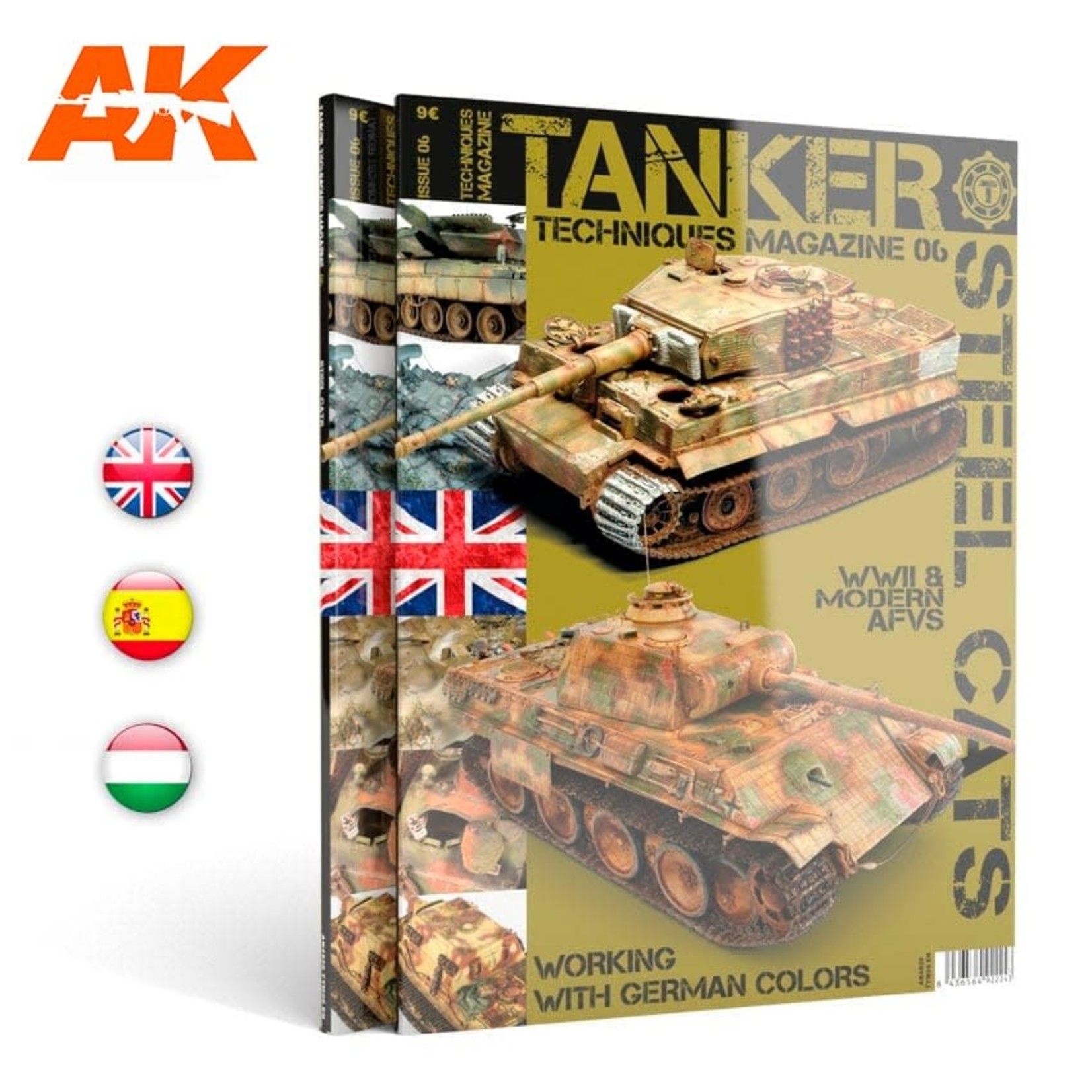 AK Interactive AK Interactive Tanker 06 - Steel Cats - English