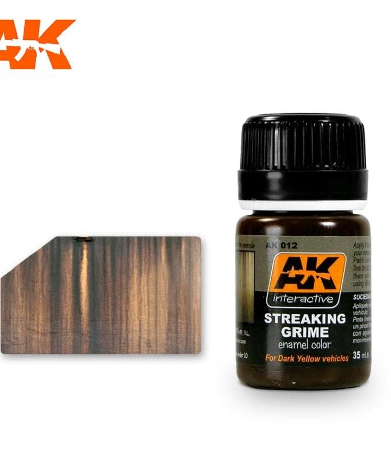 AK Interactive AK012 Weathering Effects Streaking Grime 35ml