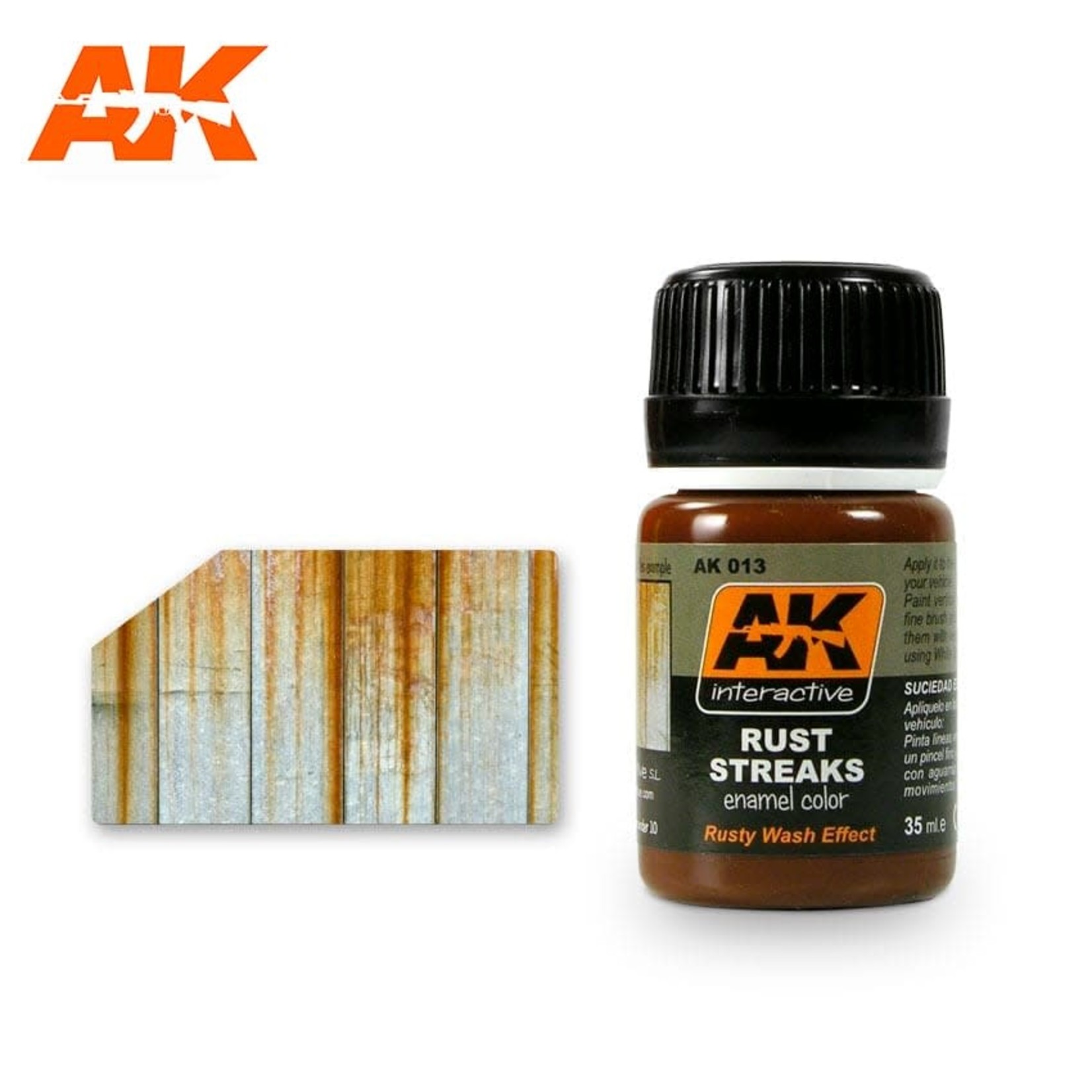 AK Interactive AK013 Weathering Effects Rust Streaks 35ml