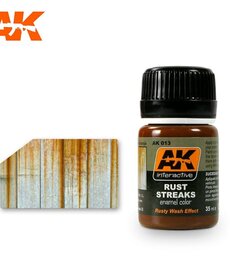 AK Interactive AK013 Weathering Effects Rust Streaks 35ml