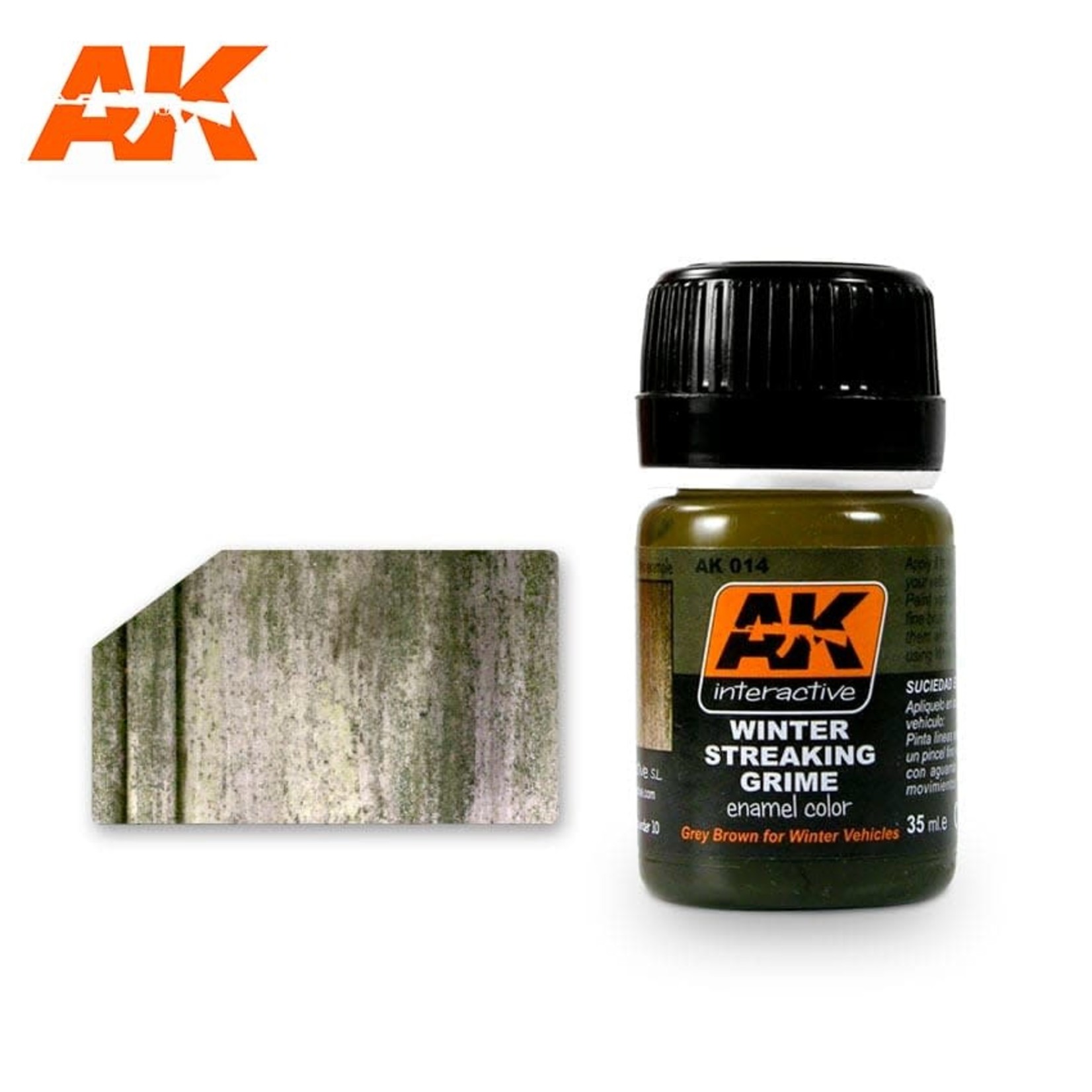 AK Interactive AK014 Weathering Effects Winter Streaking Grime 35ml