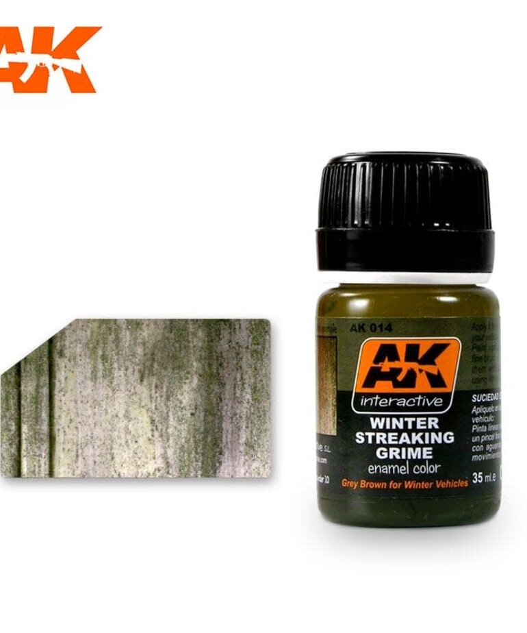 AK Interactive AK014 Weathering Effects Winter Streaking Grime 35ml