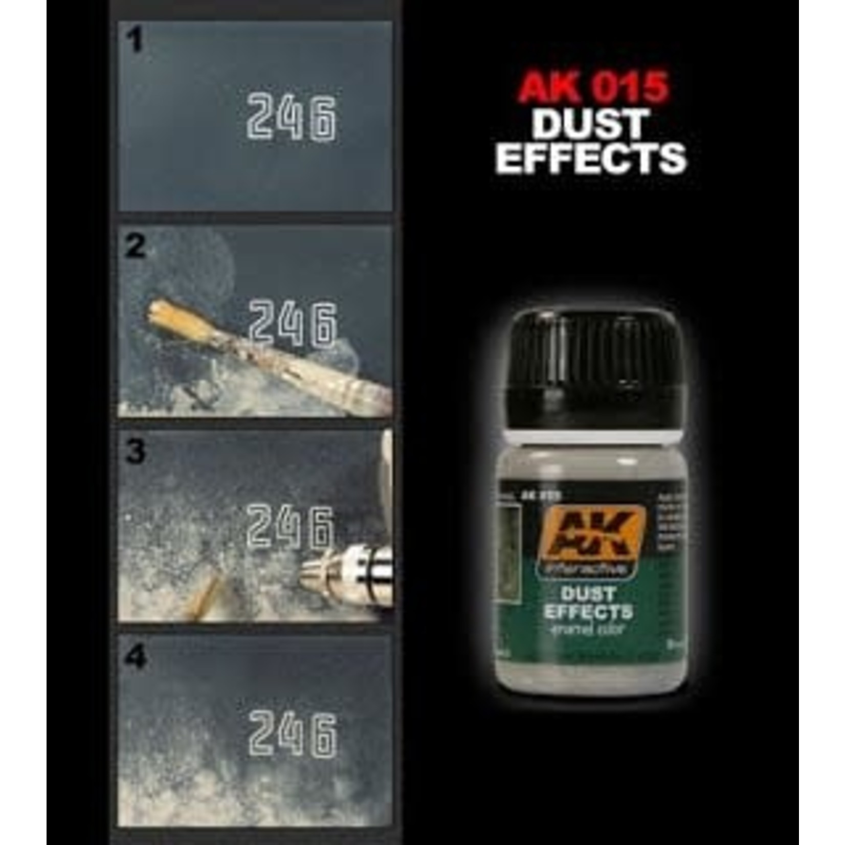 AK Interactive AK015 Weathering Effects Dust Effects 35ml