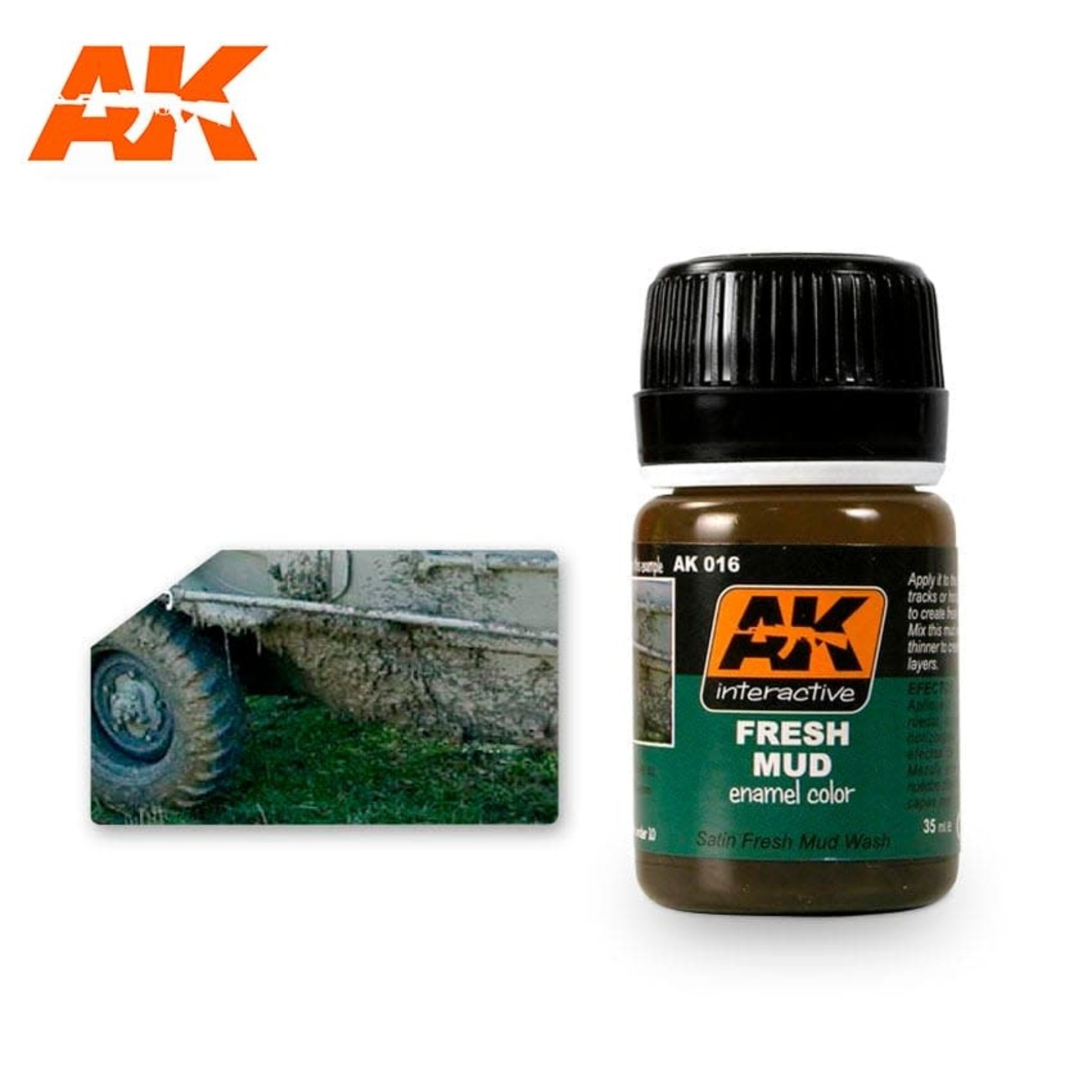 AK Interactive AK016 Weathering Effects Fresh Mud 35ml