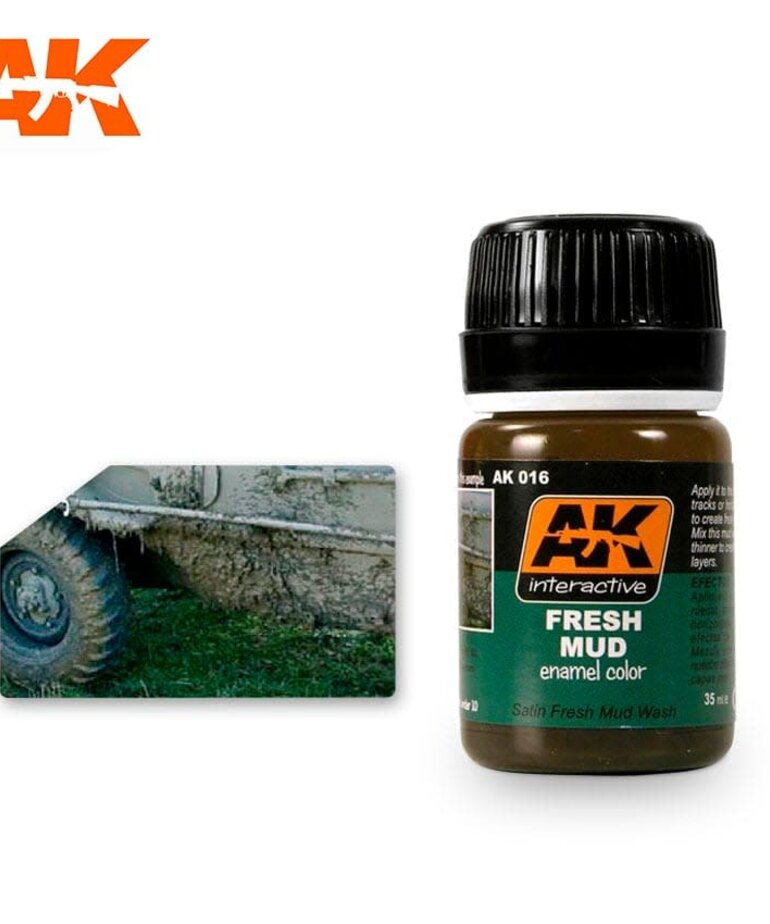 AK Interactive AK016 Weathering Effects Fresh Mud 35ml