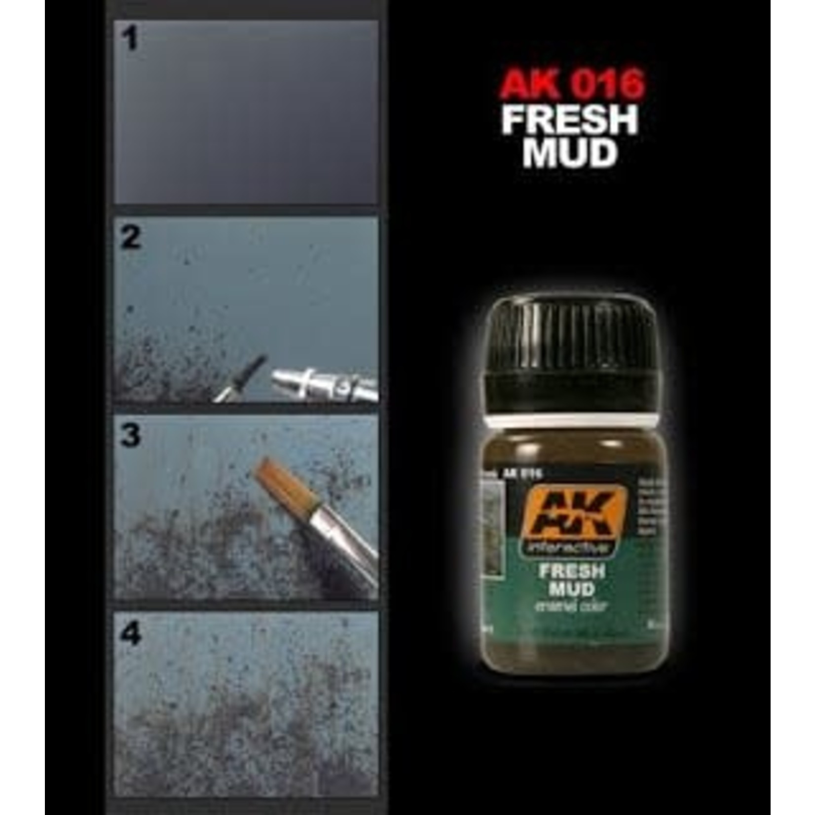 AK Interactive AK016 Weathering Effects Fresh Mud 35ml