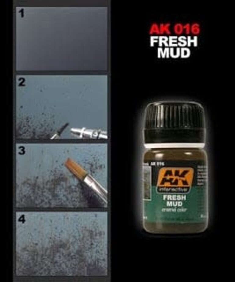 AK Interactive AK016 Weathering Effects Fresh Mud 35ml