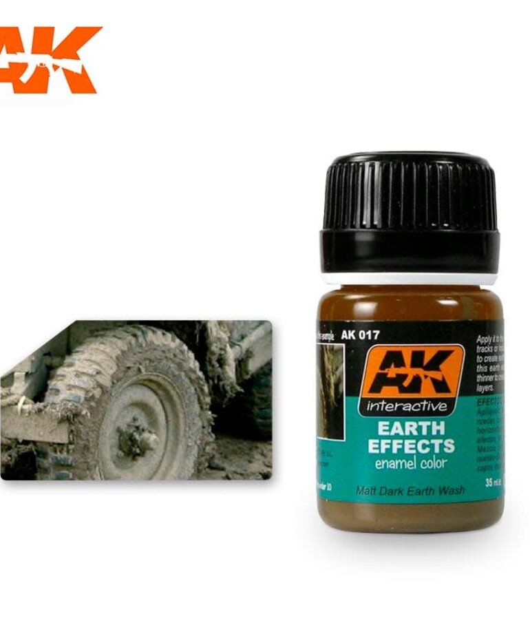 AK Interactive AK017  Weathering Effects Earth Effects 35ml
