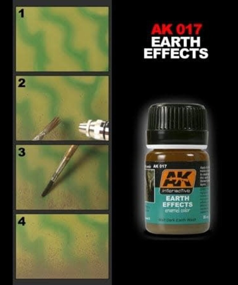 AK Interactive AK017  Weathering Effects Earth Effects 35ml