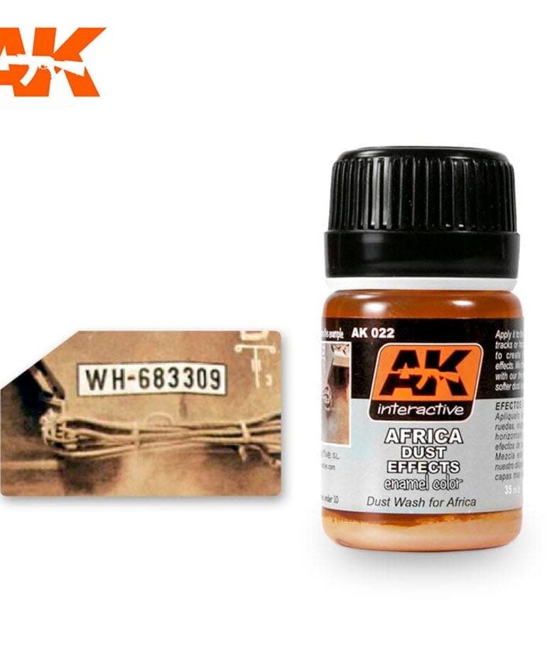 AK Interactive AK022 Weathering Effects Africa Dust Effects 35ml