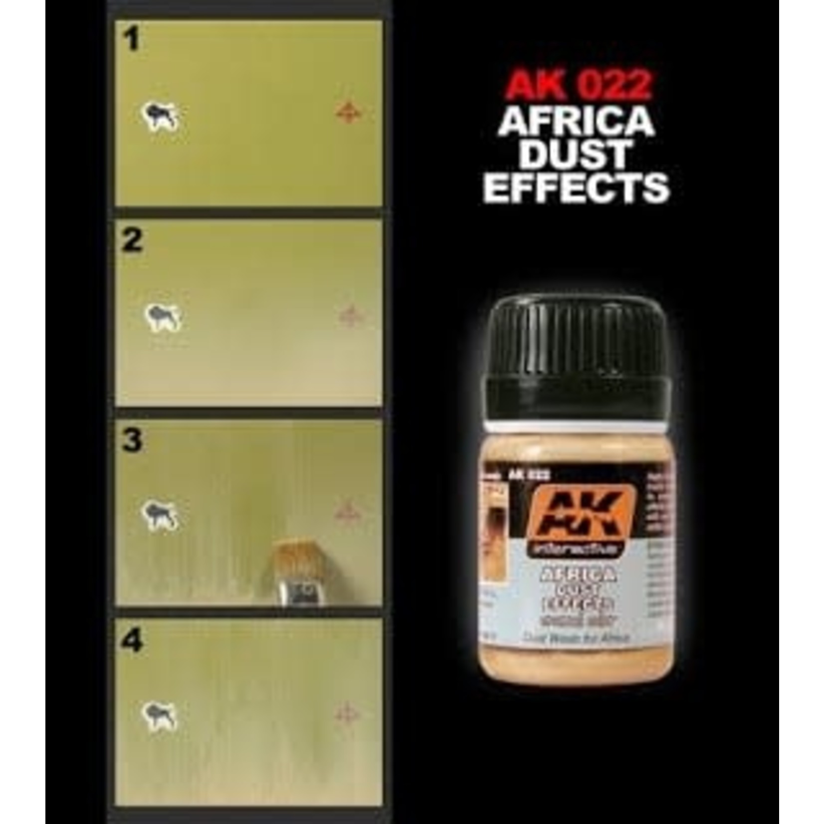 AK Interactive AK022 Weathering Effects Africa Dust Effects 35ml