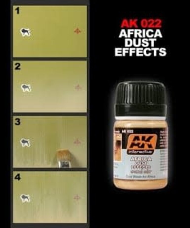 AK Interactive AK022 Weathering Effects Africa Dust Effects 35ml
