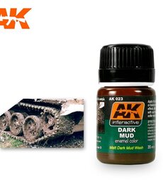 AK Interactive AK023 Weathering Effects Dark Mud 35ml