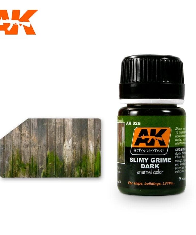 AK Interactive AK026 Weathering Effects  Slimy Grime Dark 35ml