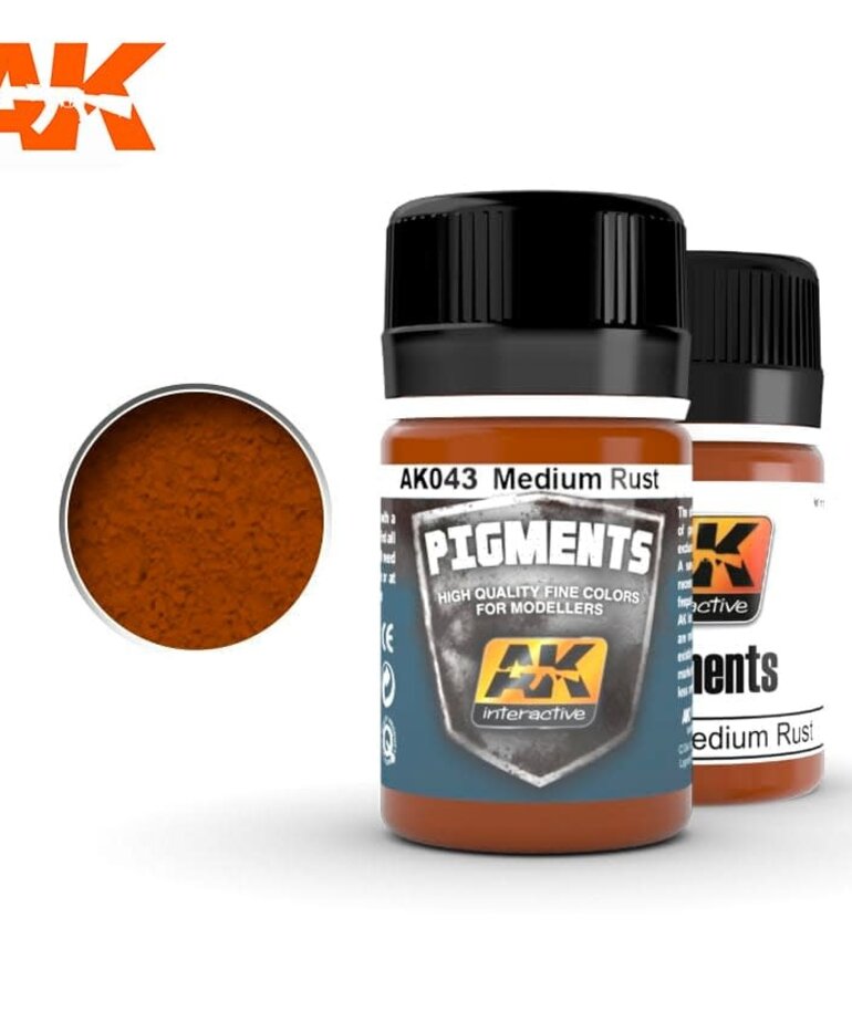 AK Interactive AK043 Pigments Medium Rust 35ml