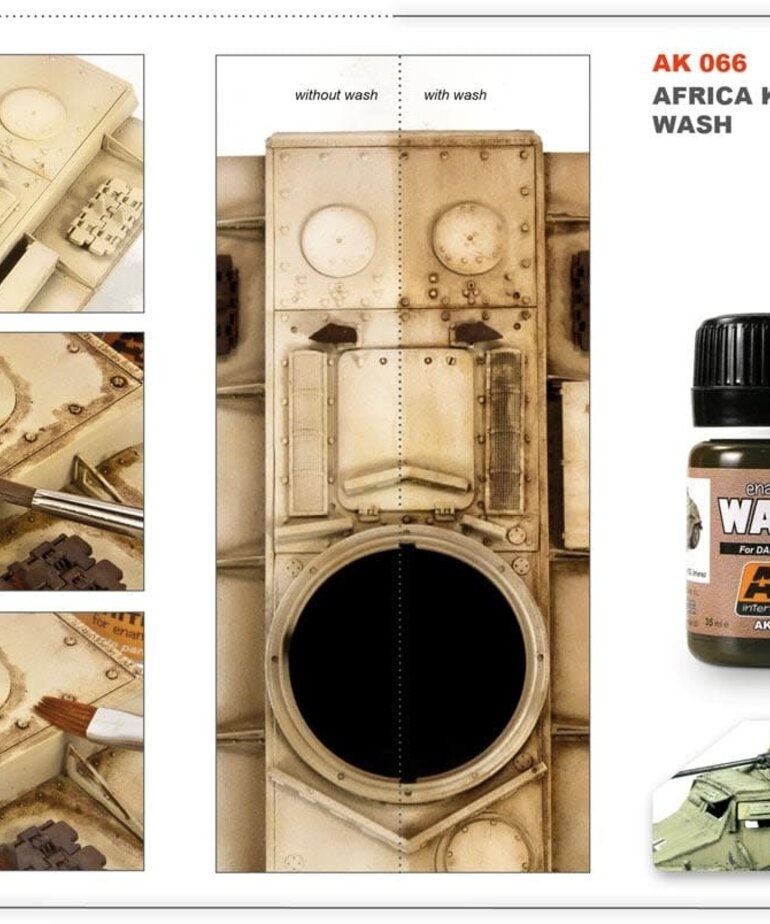 AK Interactive AK066 Weathering Effects  Wash for DAK Vehicles 35ml