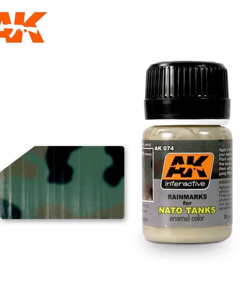 AK Interactive AK074 Weathering Effects Rainmarks for NATO Tanks 35ml