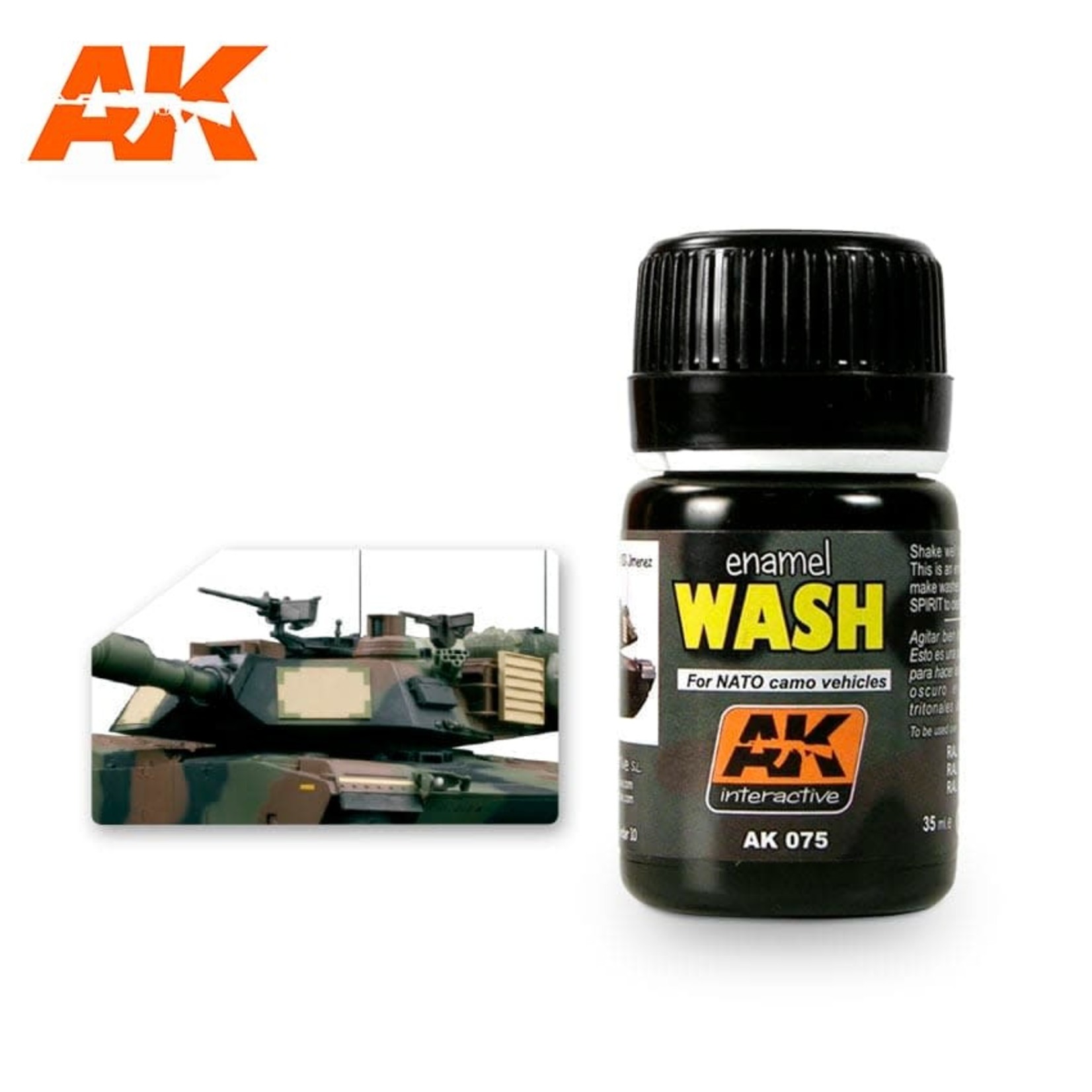 AK Interactive AK075 Weathering Effects Wash for NATO Camo Vehicles 35ml