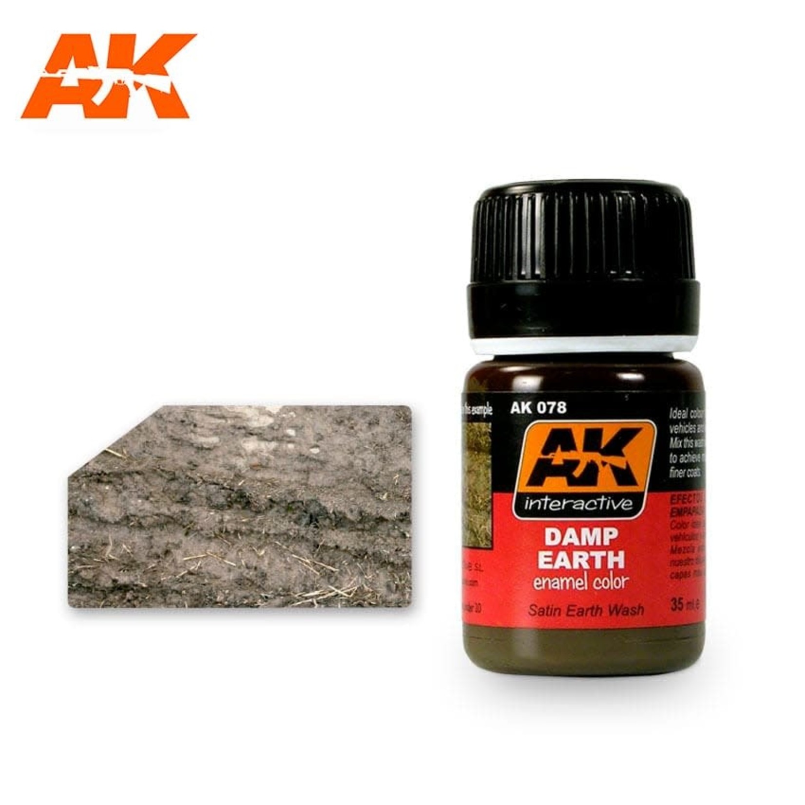 AK Interactive AK078 Weathering Effects Damp Earth 35ml