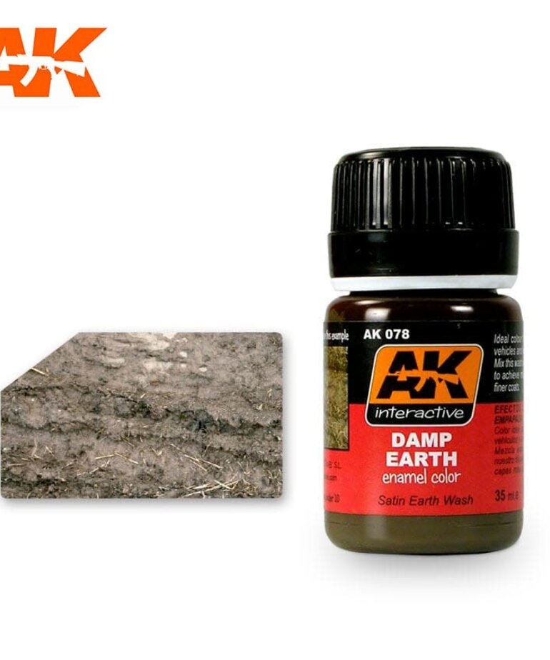 AK Interactive AK078 Weathering Effects Damp Earth 35ml
