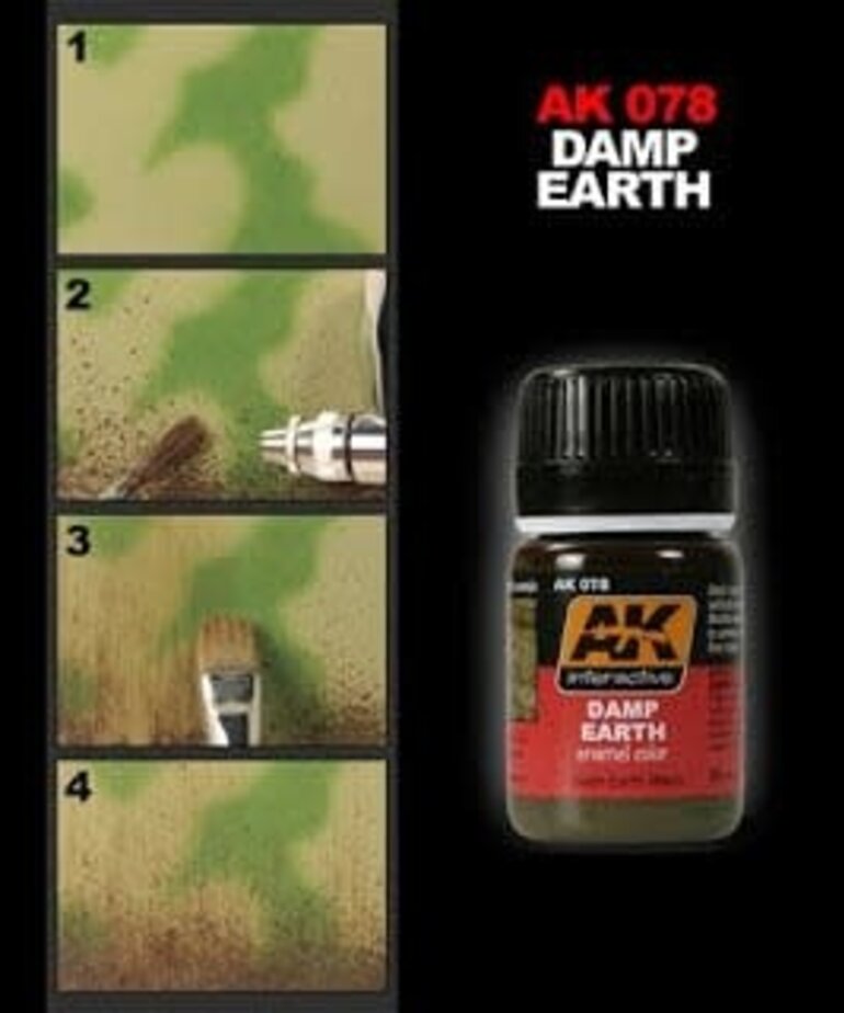 AK Interactive AK078 Weathering Effects Damp Earth 35ml