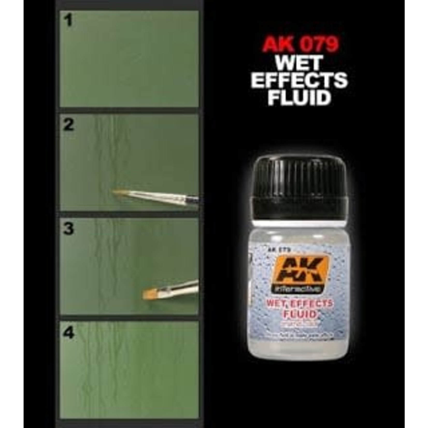 AK Interactive AK079 Weathering Effects Wet Effects Fluid 35ml