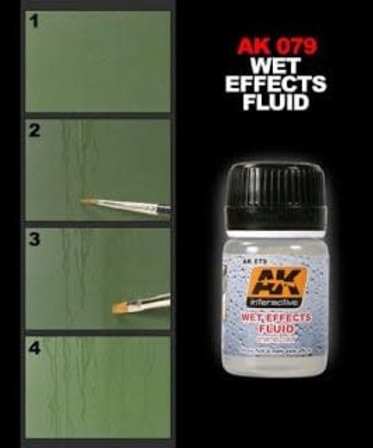 AK Interactive AK079 Weathering Effects Wet Effects Fluid 35ml