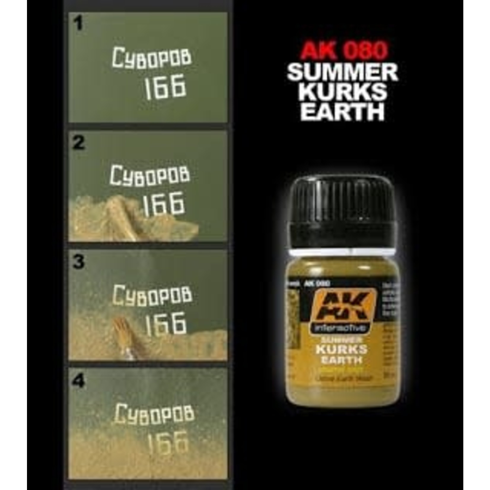 AK Interactive AK080 Weathering Effects Summer Kursk Earth 35ml