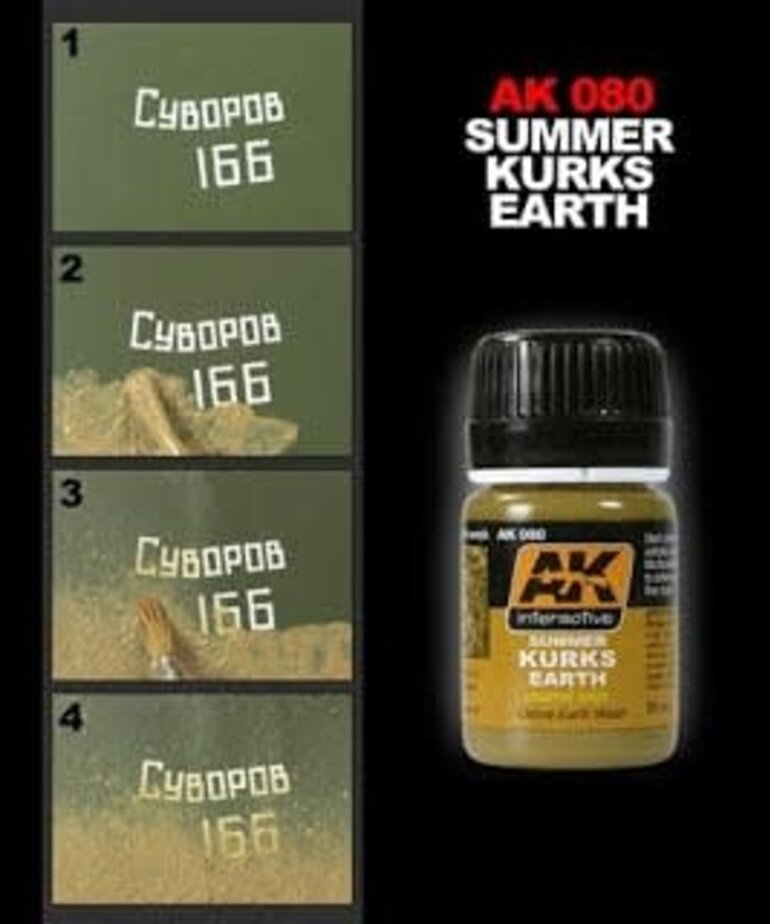 AK Interactive AK080 Weathering Effects Summer Kursk Earth 35ml