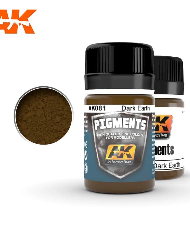 AK Interactive AK081 Pigments Dark Earth 35ml