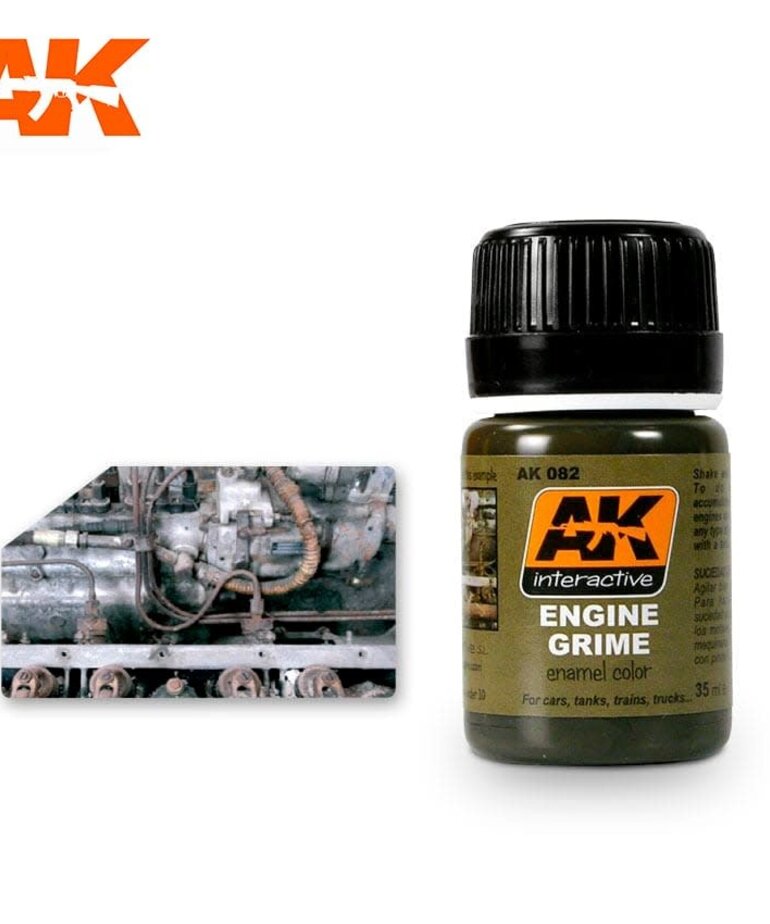 AK Interactive AK082 Weathering Effects Engine Grime 35ml