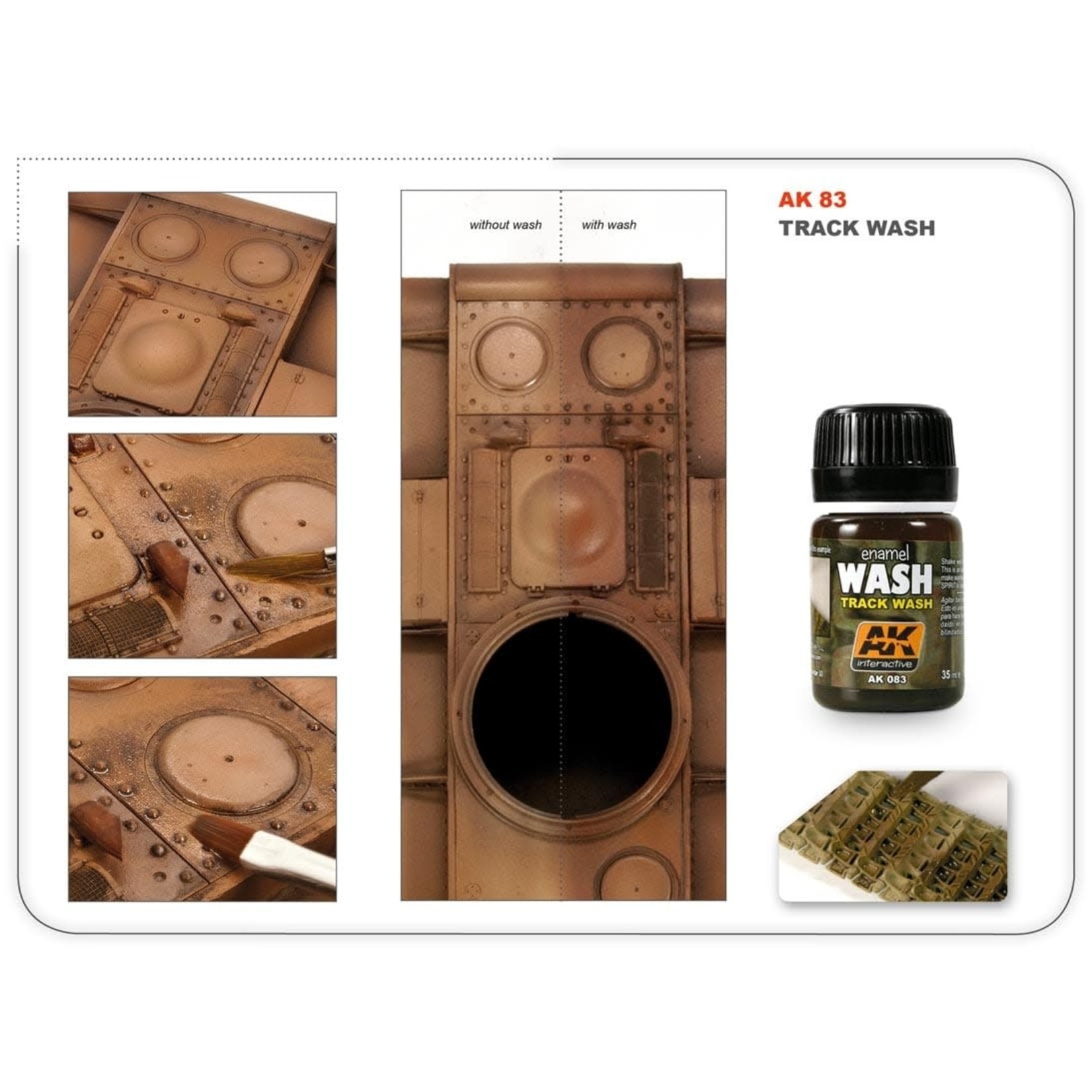 AK Interactive AK083 Weathering Effects Track Wash 35ml