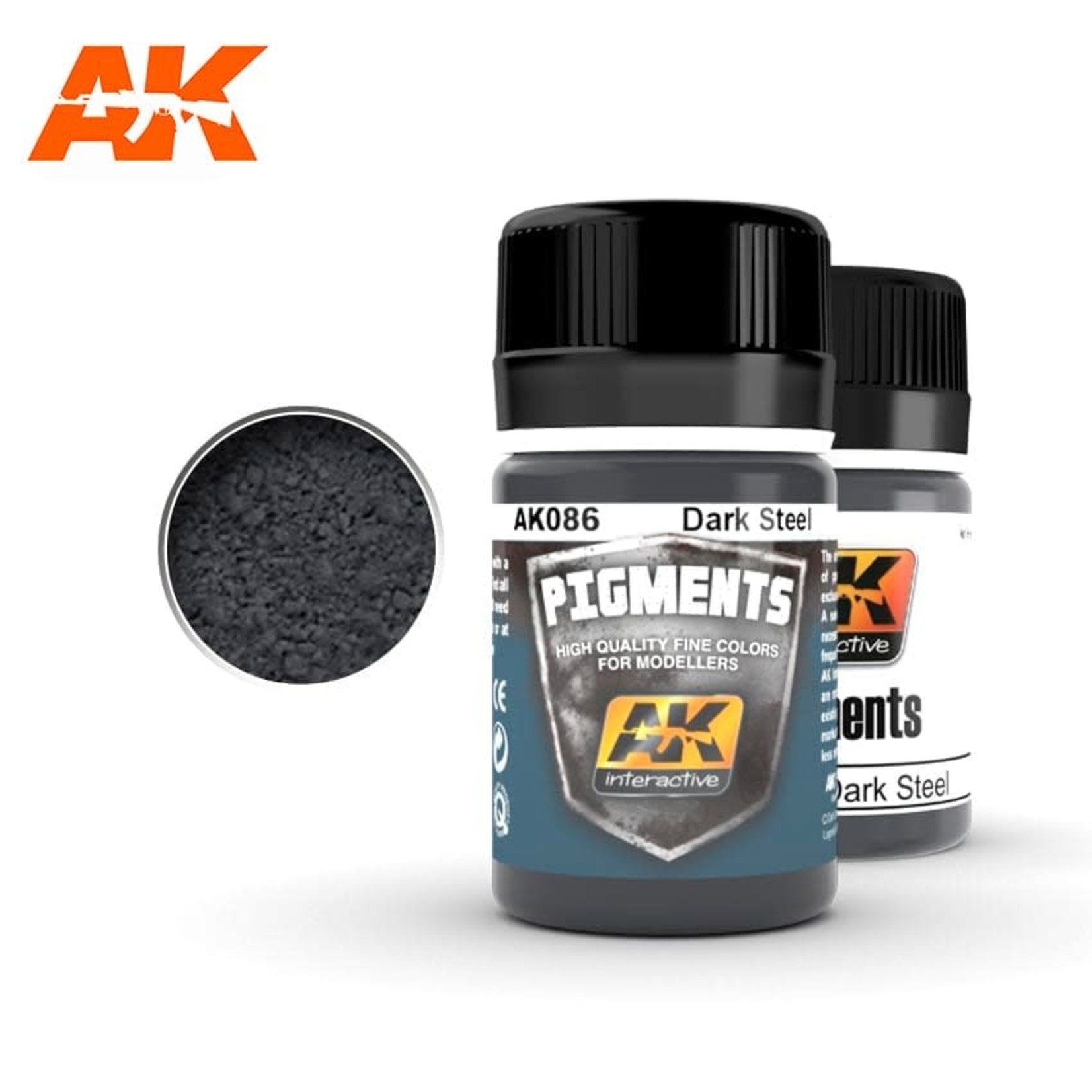 AK Interactive AK086 Pigments Dark Steel 35ml