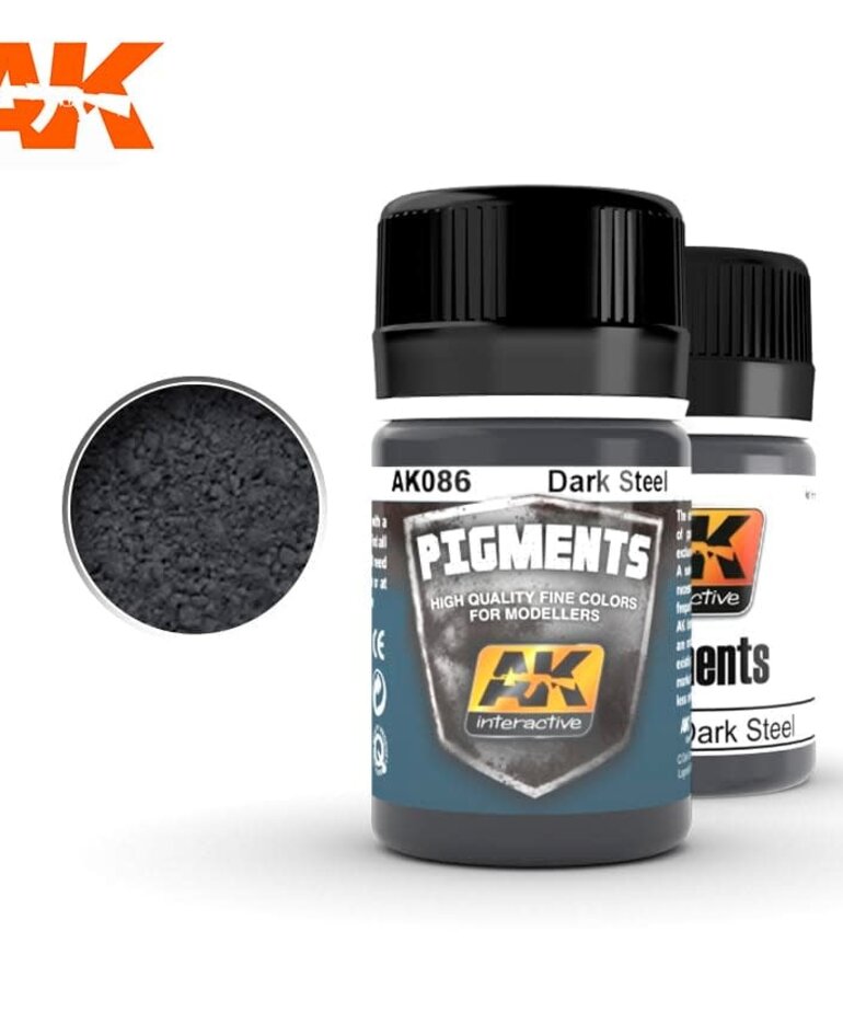 AK Interactive AK086 Pigments Dark Steel 35ml