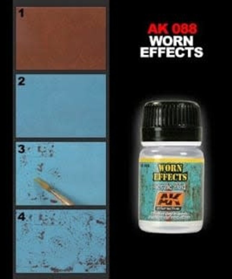 AK Interactive AK088 Weathering Effects Worn Effects Acrylic Fluid 35ml