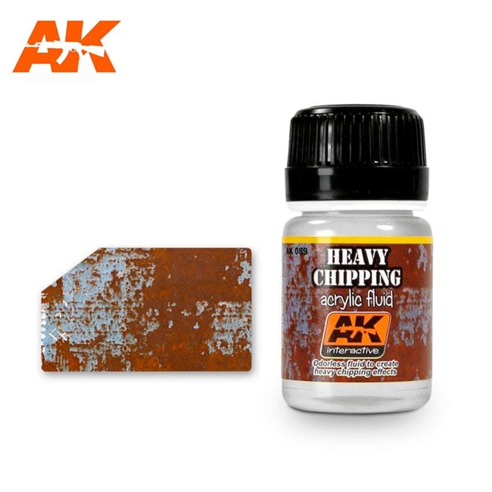 AK Interactive AK089 Weathering Effects Heavy Chipping Acrylic Fluid 35ml