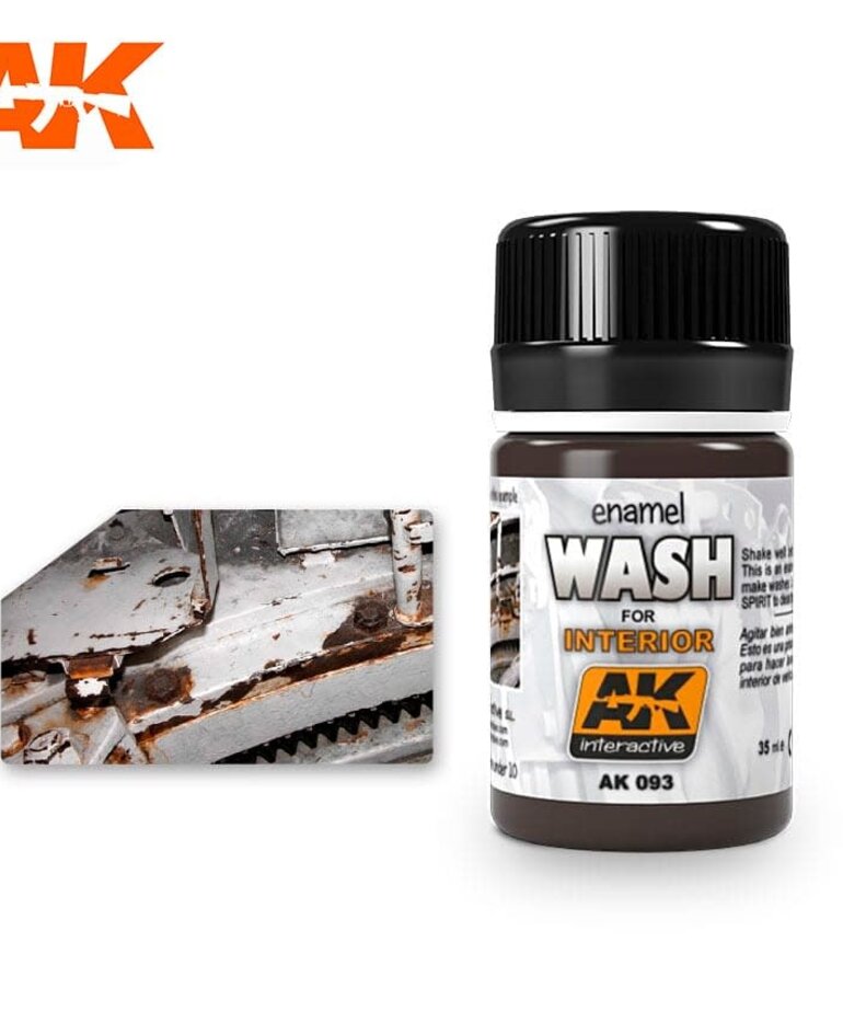 AK Interactive AK093 Weathering Effects Wash for Interiors 35ml
