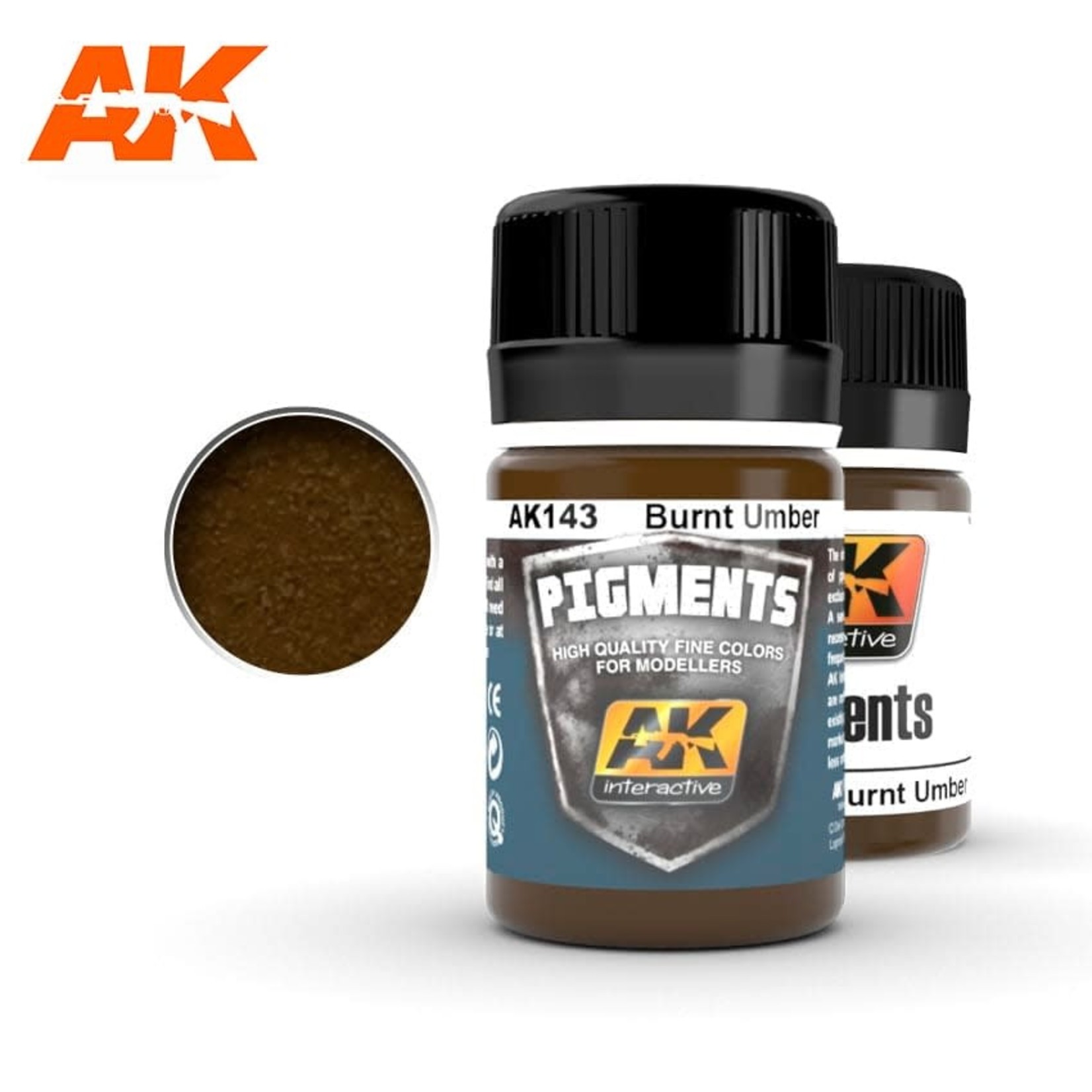 AK Interactive AK143 Pigments Burnt Umber 35ml