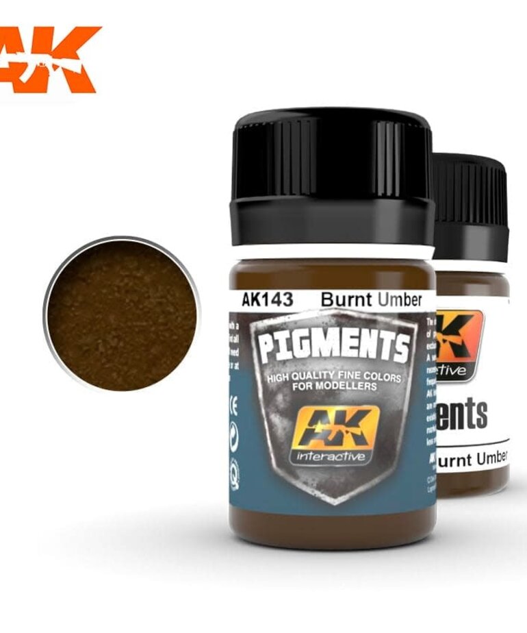 AK Interactive AK143 Pigments Burnt Umber 35ml