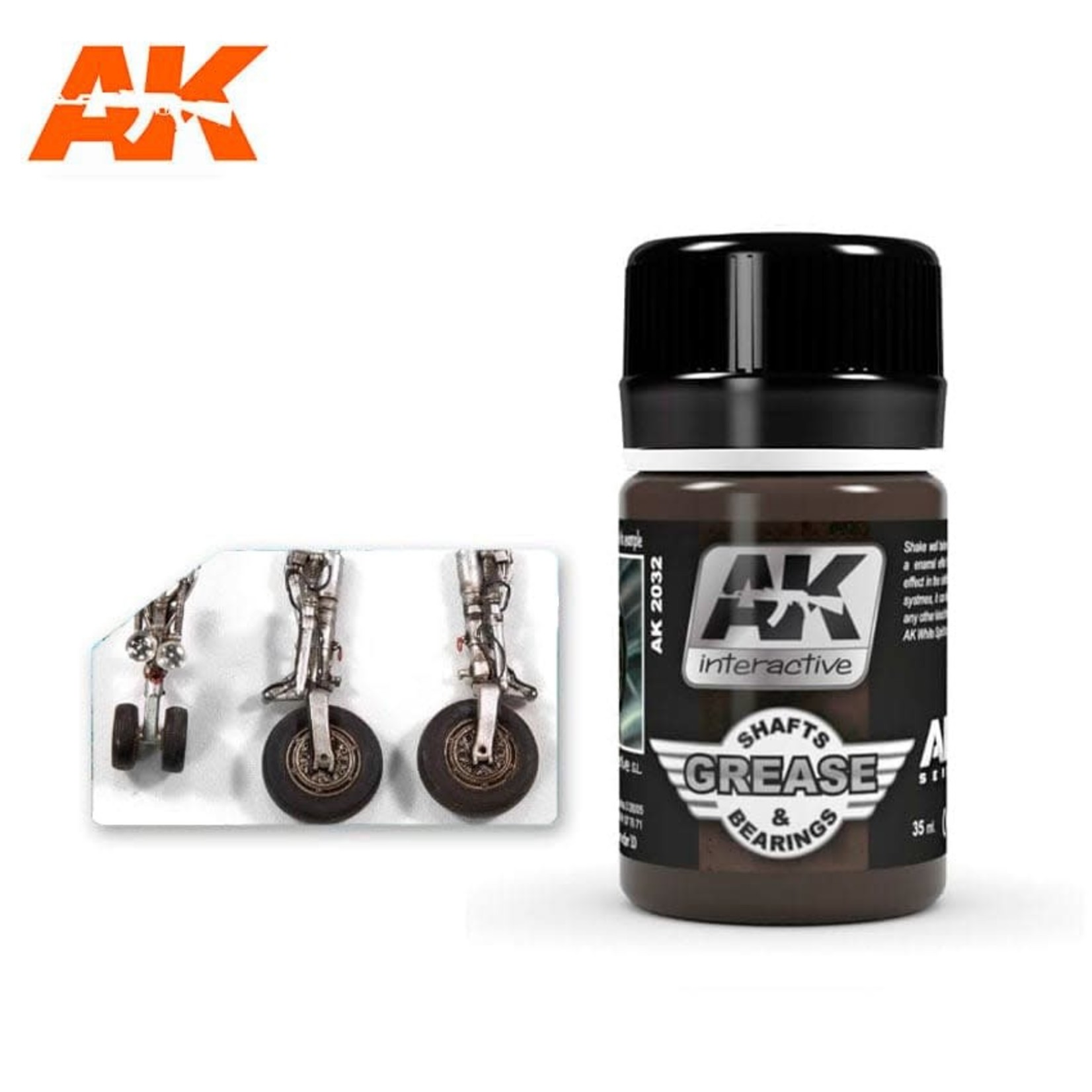 AK Interactive AK2032 Weathering Effects Grease Shafts & Bearings 35ml
