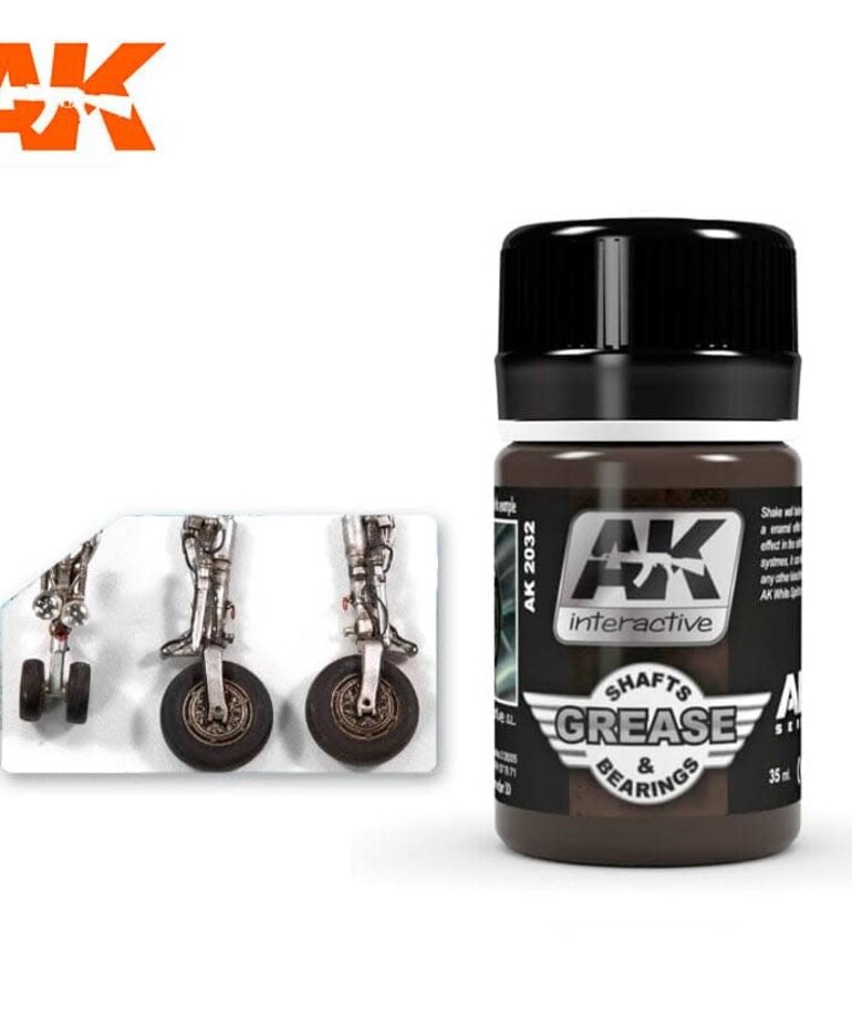 AK Interactive AK2032 Weathering Effects Grease Shafts & Bearings 35ml