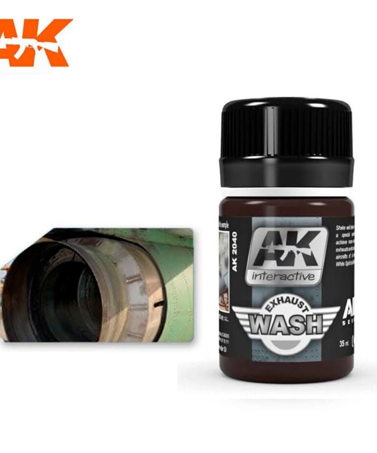 AK Interactive AK2040 Weathering Effects Wash for Exhaust 35ml
